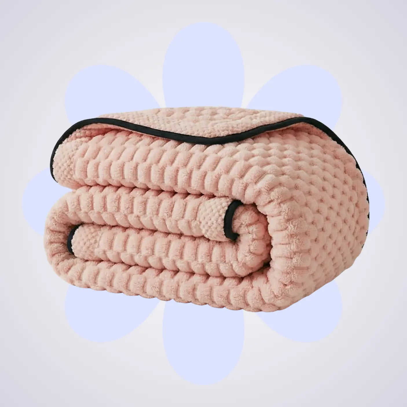 Thick Coral Fleece Reversible Throw Blanket