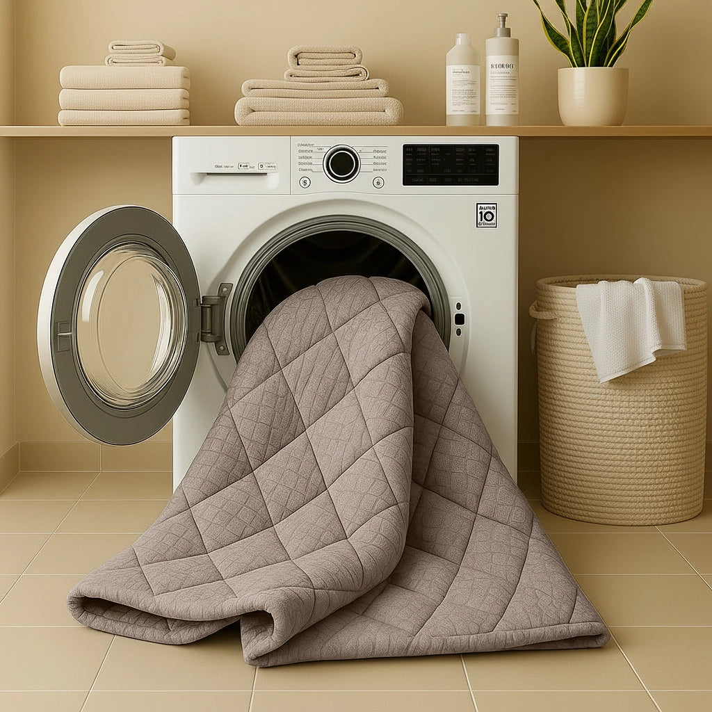 Duvet Without Cover - Snake Skin Velvet Duvet in Dessert Taupe