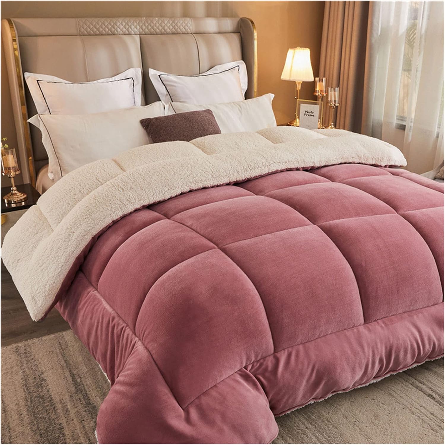 Luxury Sherpa Velvet Comforter – Ultra Soft Plush Bedding