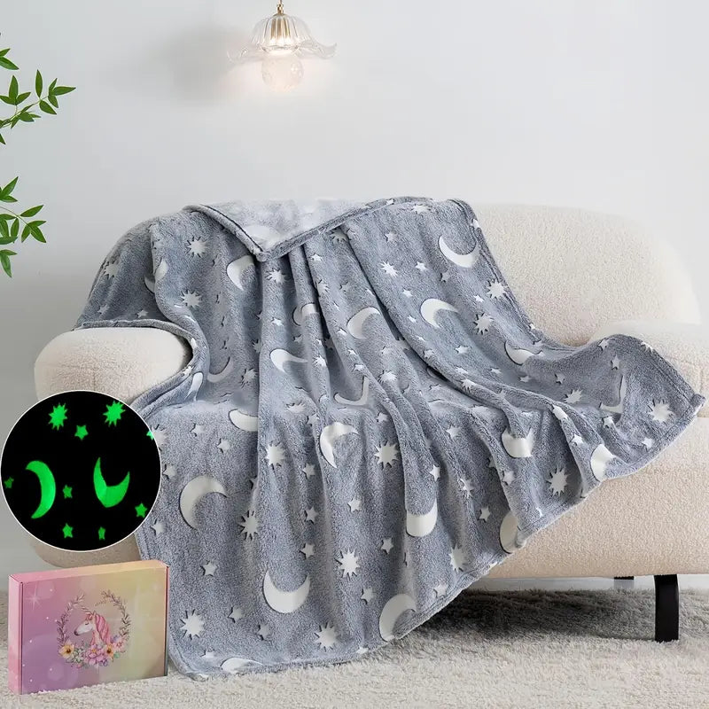 Glow in the Dark Blanket for Kids – Calming Night Comfort