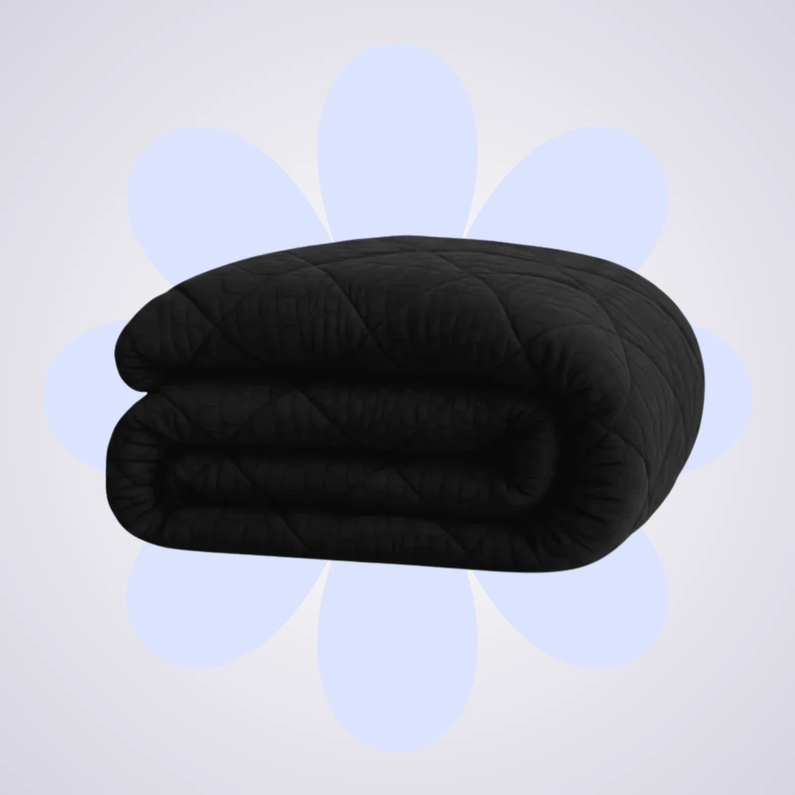 Duvet Without Cover - Snake Skin Velvet Duvet in Jet Black