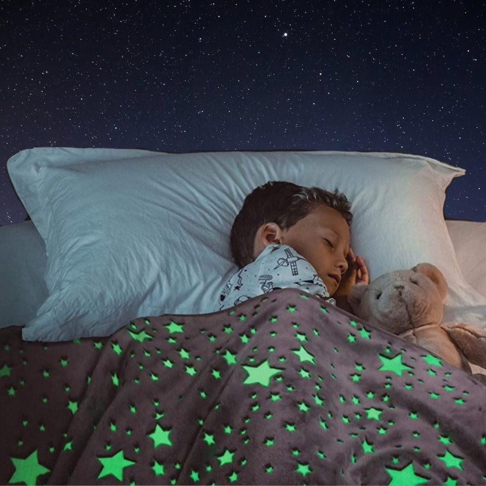 Glow in the Dark Blanket for Kids – Calming Night Comfort