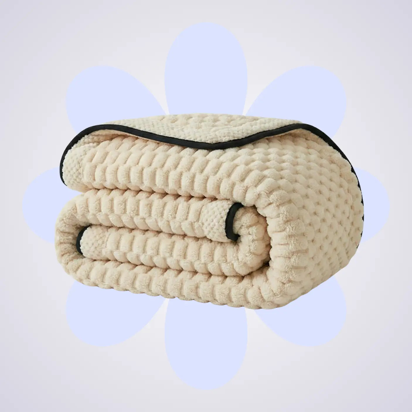 Thick Coral Fleece Reversible Throw Blanket