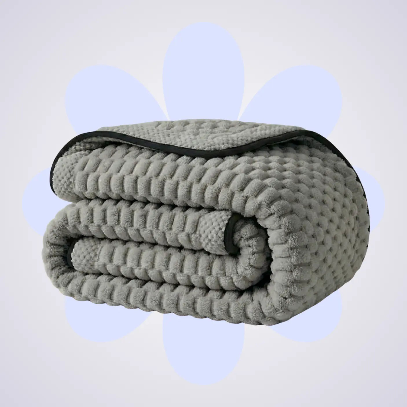 Thick Coral Fleece Reversible Throw Blanket