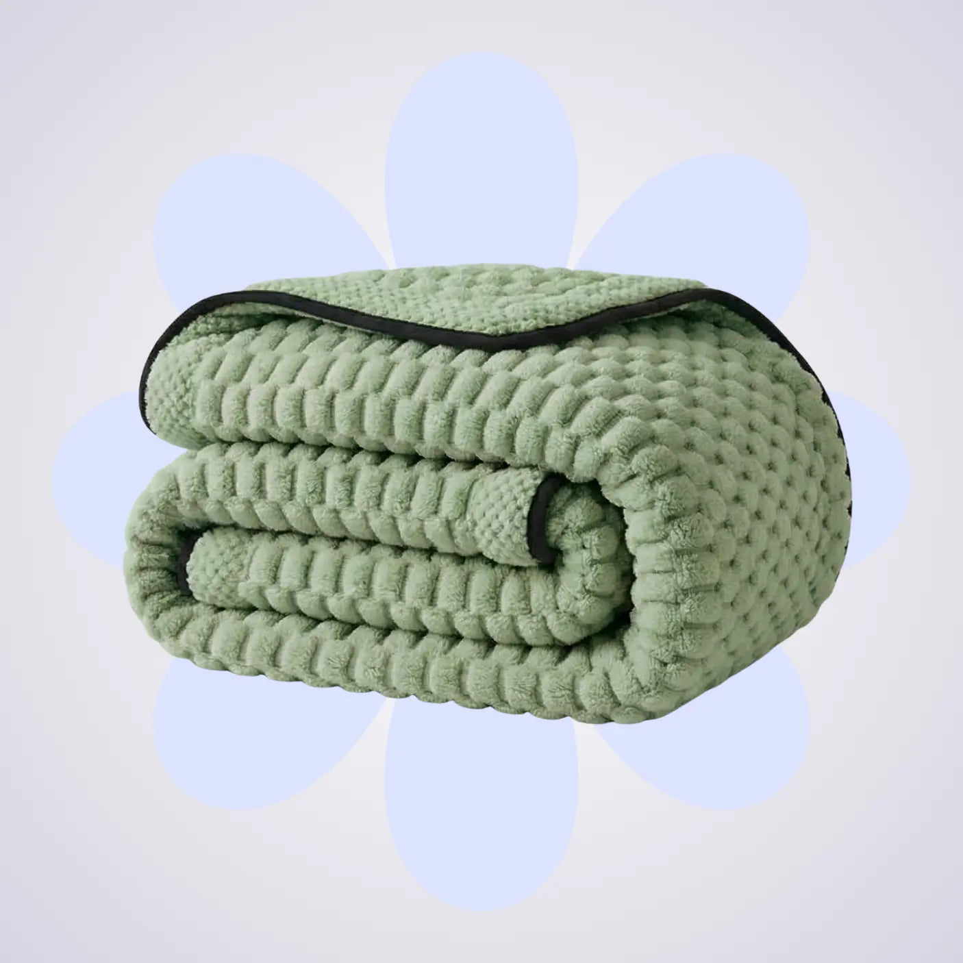 Thick Coral Fleece Reversible Throw Blanket